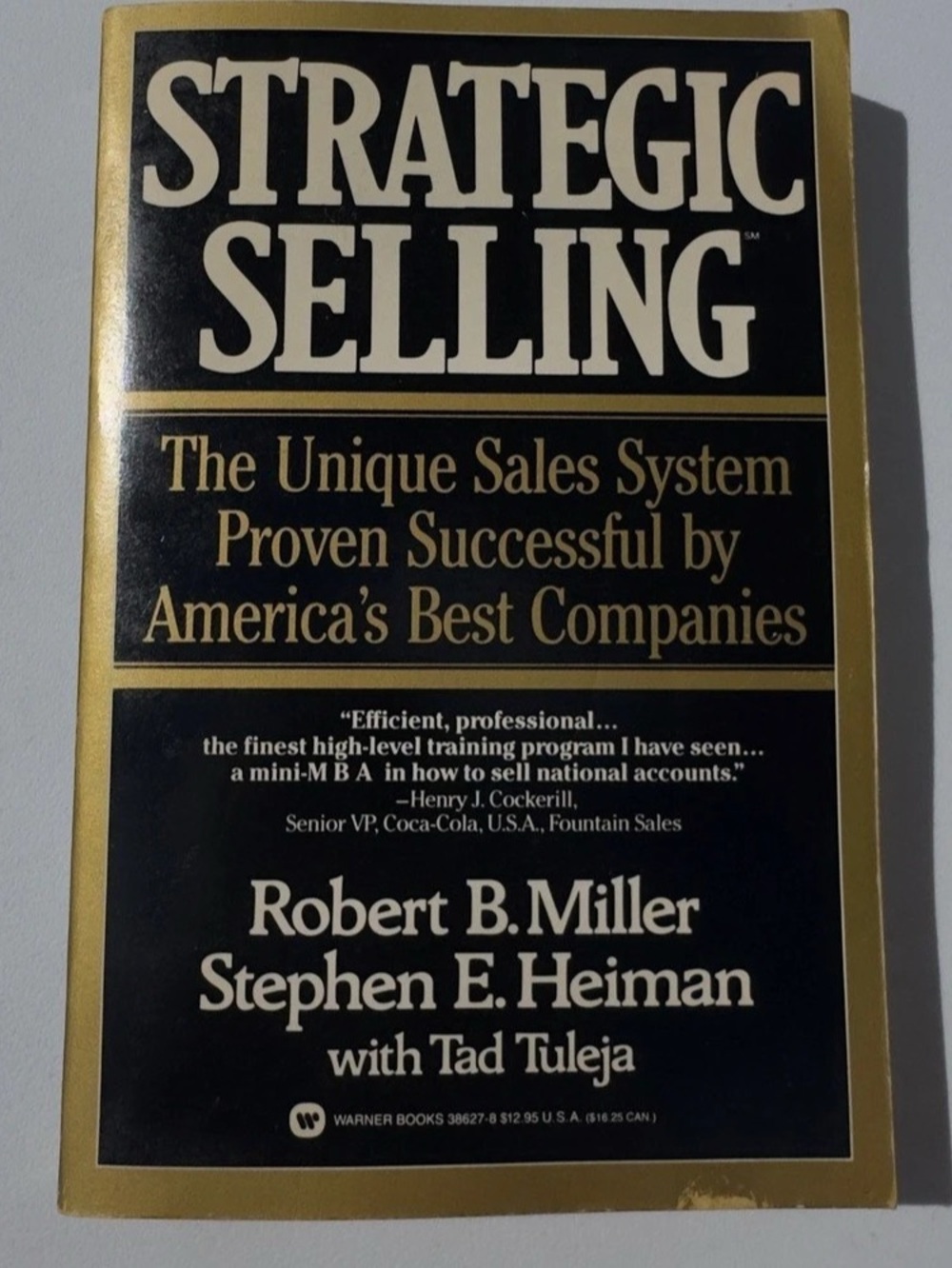 Strategic Selling Business Sales Book Black Gold
